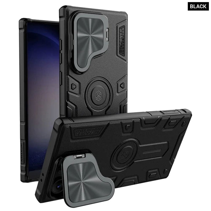 For Samsung Galaxy S24 Ultra Camshield Armor Prop Flip Lens