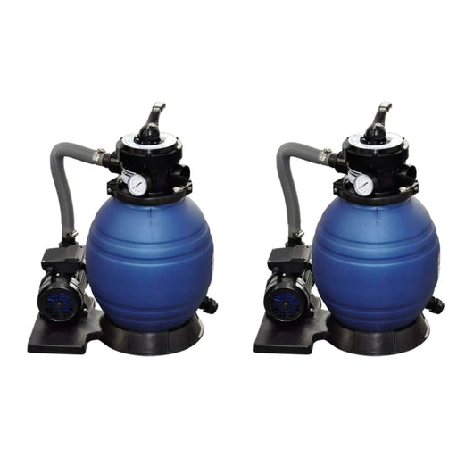 Sand Filter Pumps 2pcs 400 w 11000 l h Xiibnk