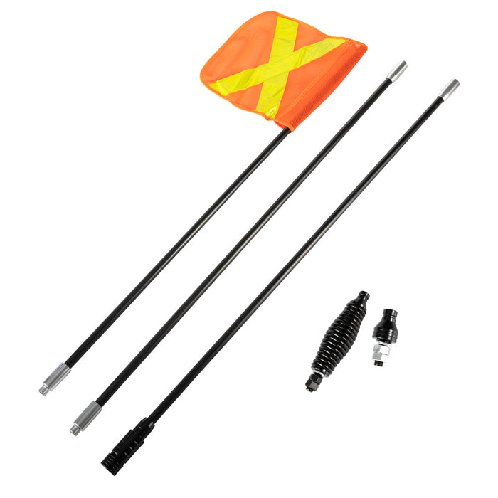 3X1M Recovery Sand Flag Safety Flag Simpson Desert Quick Connector Base