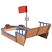 Sandbox Pirate Ship Firwood 190x94.5x101 Cm Kxoio