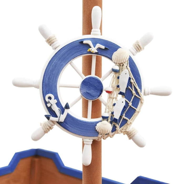 Sandbox Pirate Ship Firwood 190x94.5x101 Cm Kxoio