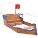 Sandbox Pirate Ship Firwood 190x94.5x101 Cm Kxoio