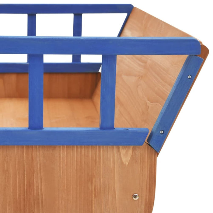 Sandbox Pirate Ship Firwood 190x94.5x101 Cm Kxoio