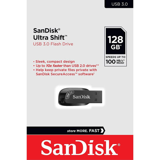 Sandisk 128gb Ultra Shift Usb 3.0 Flash Drive Sdcz410