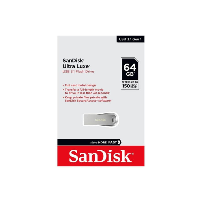Sandisk Sdcz74 - 064g - g46 64g Ultra Luxe Pen Drive 150mb