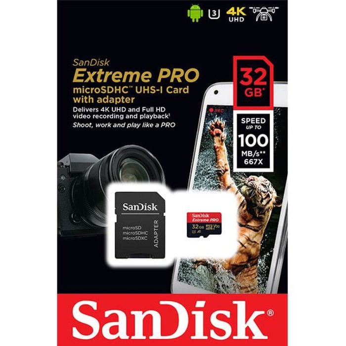 Sandisk Sdsqxcg - 032g - gn6ma 32gb Micro Sdhc Extreme Pro
