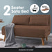 Sarantino 2 - seater Adjustable Sofa Bed Lounge Faux Linen
