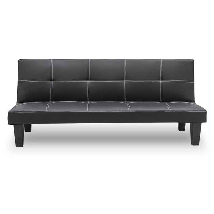 Sarantino 2 Seater Modular Faux Pu Leather Fabric Sofa Bed