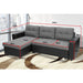 Sarantino 3 - seater Corner Sofa Bed Storage Lounge Chaise