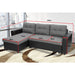 Sarantino 3-seater Corner Sofa Bed Storage Lounge Chaise