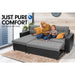 Sarantino 3-seater Corner Sofa Bed Storage Lounge Chaise