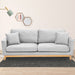 Sarantino 3 Seater Faux Velvet Sofa Bed Couch Furniture