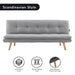 Sarantino 3 Seater Linen Couch Sofa Bed Lounge Futon