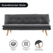 Sarantino 3 Seater Linen Sofa Bed Couch Lounge Futon - Dark