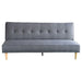 Sarantino 3 Seater Linen Sofa Bed Couch With Pillows - Dark