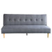 Sarantino 3 Seater Linen Sofa Bed Couch with Pillows - Dark