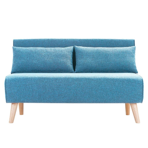 Sarantino Adjustable Corner Sofa 2 - seater Lounge Linen