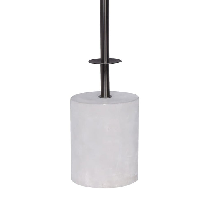 Sarantino Concrete & Metal Table Lamp with Off-white Linen