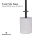 Sarantino Concrete & Metal Table Lamp with Off-white Linen