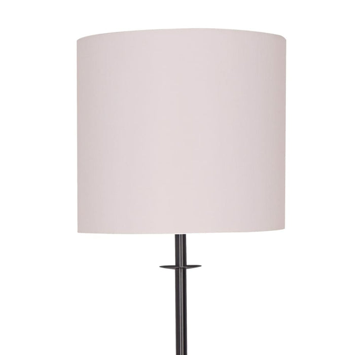 Sarantino Concrete & Metal Table Lamp with Off-white Linen