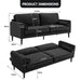 Sarantino Faux Velvet Sofa Bed Couch Furniture Lounge Suite