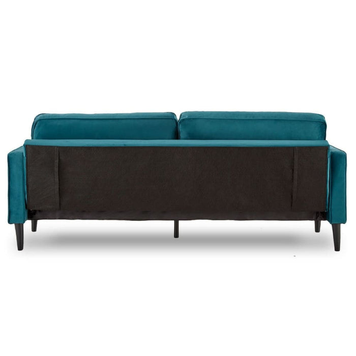 Sarantino Faux Velvet Sofa Bed Couch Furniture Lounge Suite