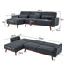 Sarantino Faux Velvet Sofa Bed Couch Lounge Chaise Cushions