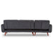 Sarantino Faux Velvet Sofa Bed Couch Lounge Chaise Cushions