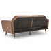 Sarantino Faux Velvet Tufted Sofa Bed Couch Futon - Brown