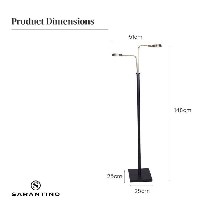 Sarantino Led Metal Floor Lamp
