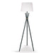 Sarantino Tripod Floor Lamp In Metal And Antique Brass
