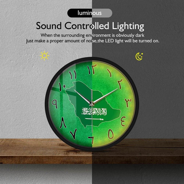 Saudi Arabia Country Map Modern Design Metal Frame Wall