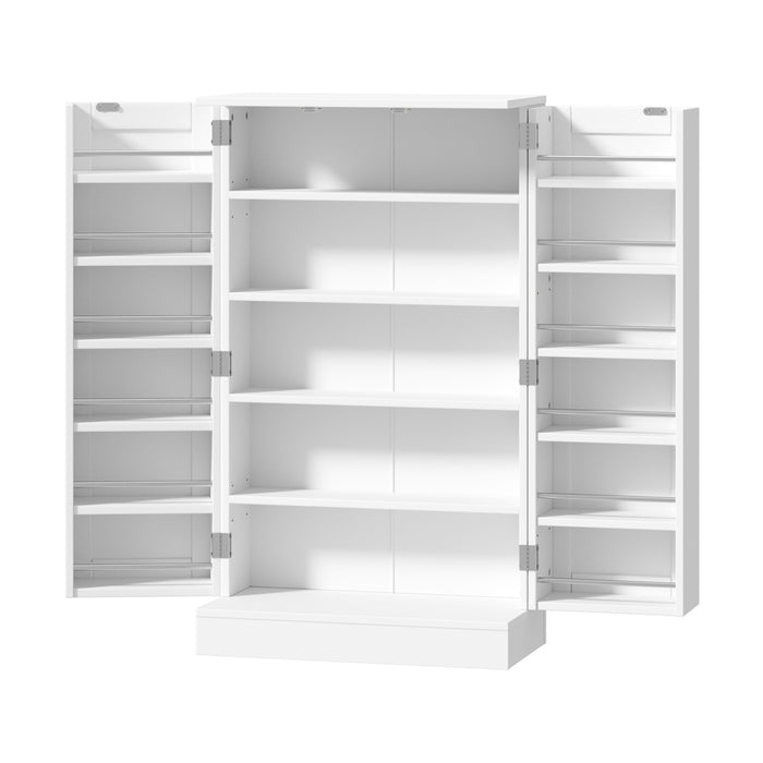 Buffet Sideboard Cabinet 2 Doors Cupboard Pantry Kitchen Storage White