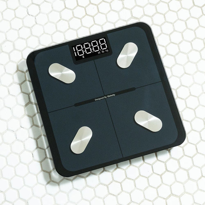 Scale For Body Weight And Fat Percentage Black 2 Pack