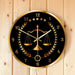 Scale of Justice Modern Wall Clock Non Ticking Timepiece