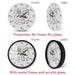 Science Art Physics Elements and Symbols Wall Clock Math
