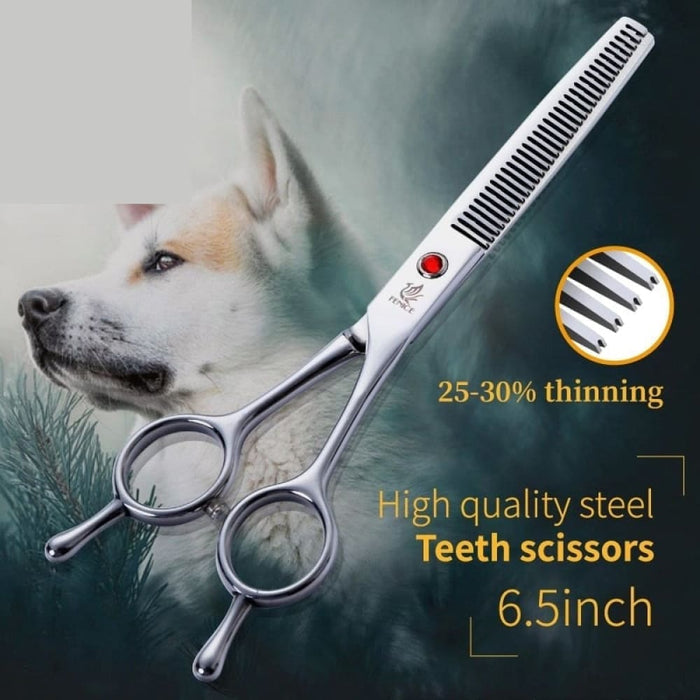 Dog Scissors 6.5 Inch Pet Grooming Thinning Trimming Shears