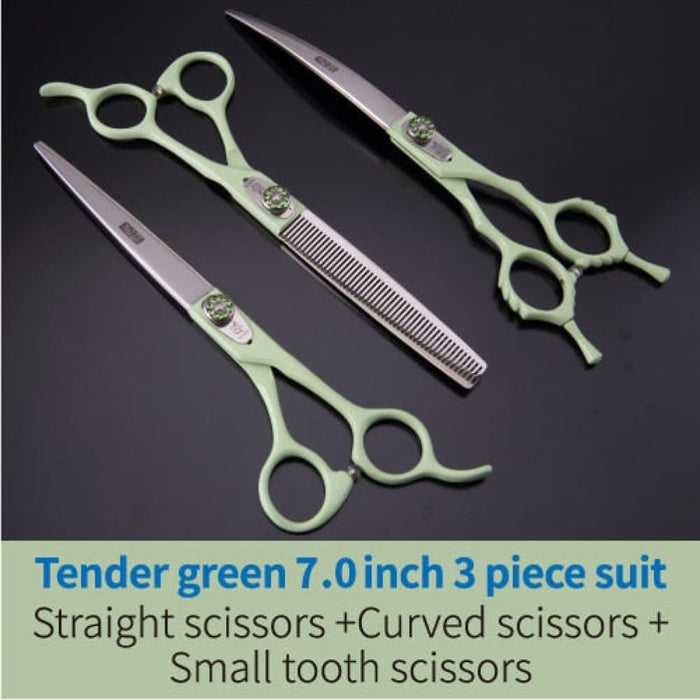 Dog Scissors Set Straight Thinning Curved Pet Grooming Kits
