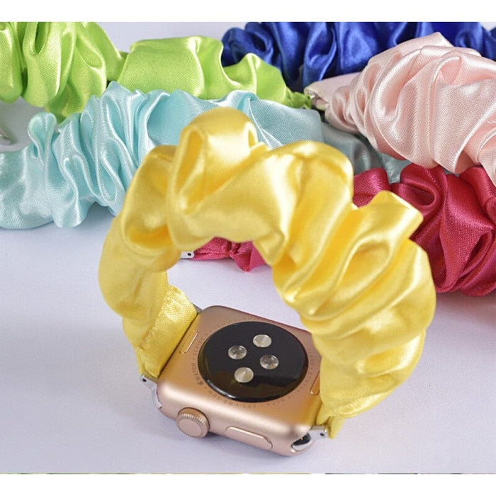 Scrunchie Elastic Multi - colour Strap For Apple Watch