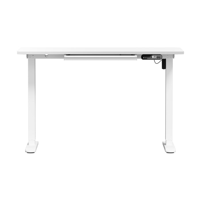 120Cm Electric Standing Desk With Drawer Adjustable Height White