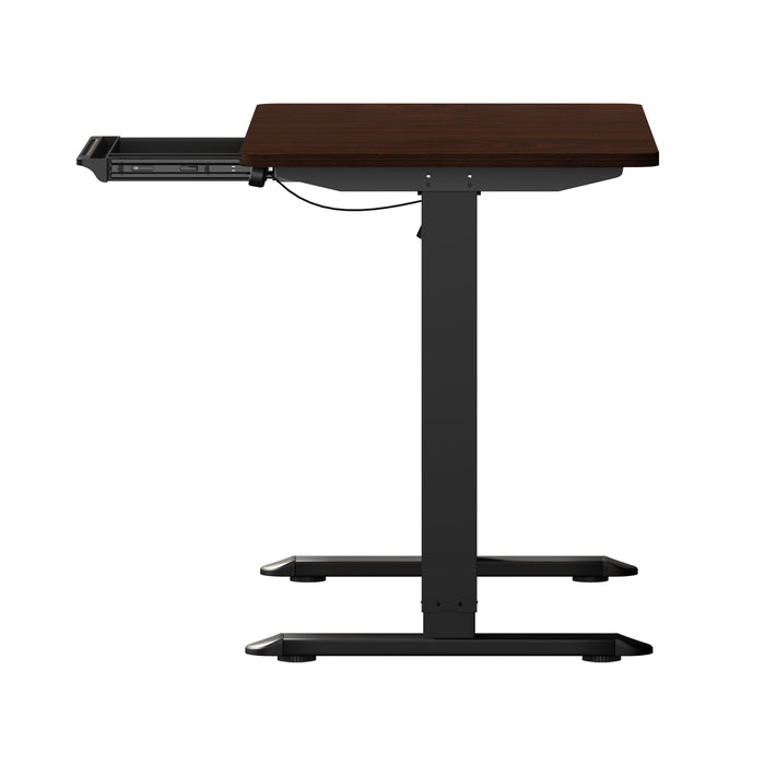 140Cm Electric Standing Desk With Drawer Adjustable Office Table Black