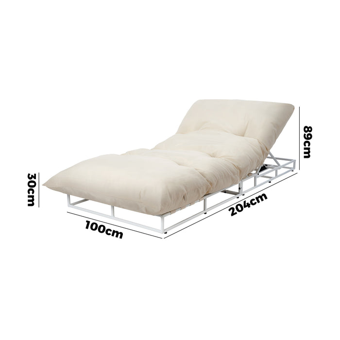 2Pcs Outdoor Sun Lounge Day Bed Patio Chairs Garden Furniture Setting