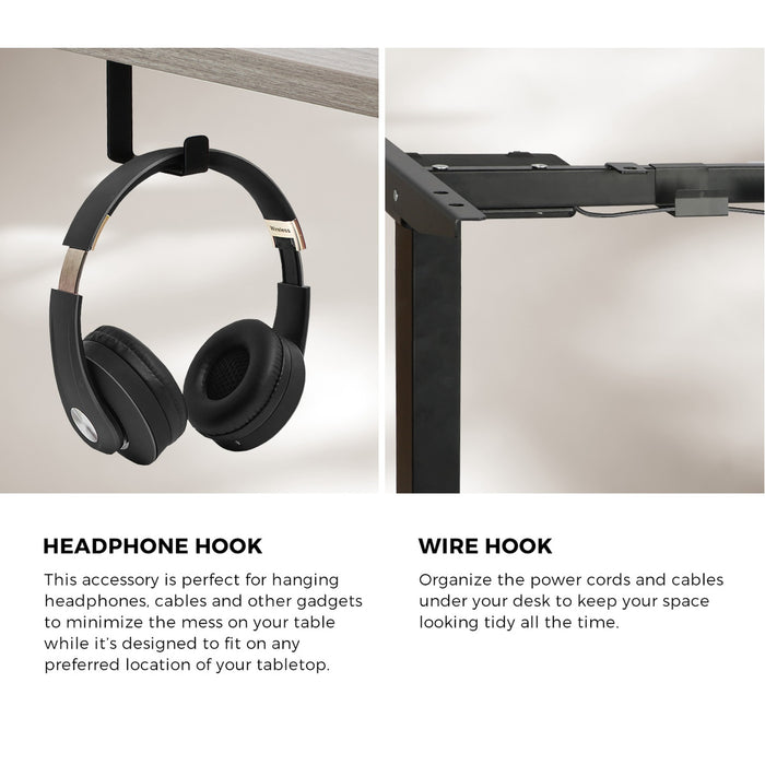 160Cm Standing Desk With Drawer Motorized Adjustable Office Table Black