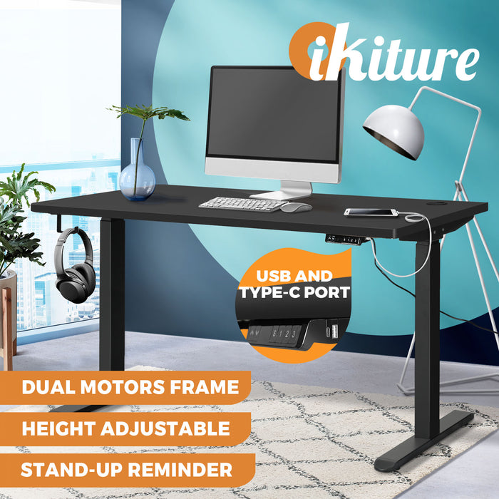 Standing Desk Dual Motor Electric Stand Table Height Adjustable 140Cm