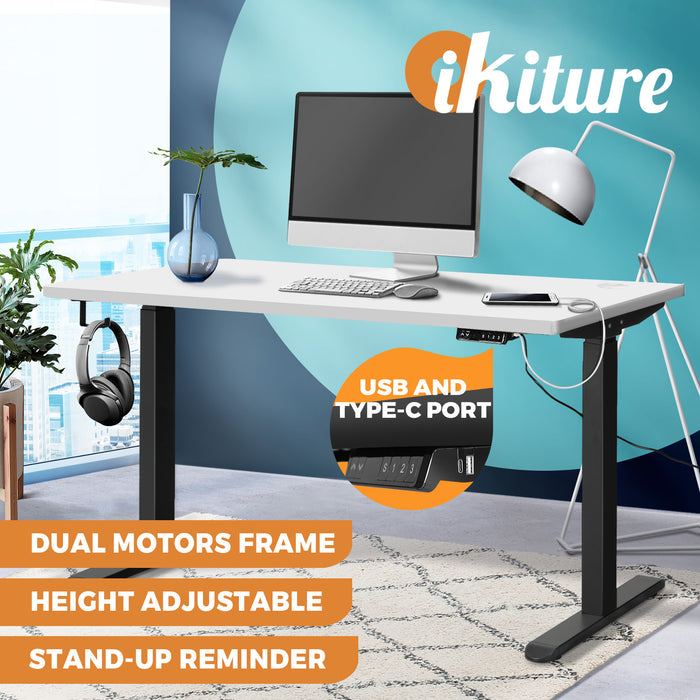 Standing Desk Height Adjustable Dual Motor Electric Stand Table 140Cm