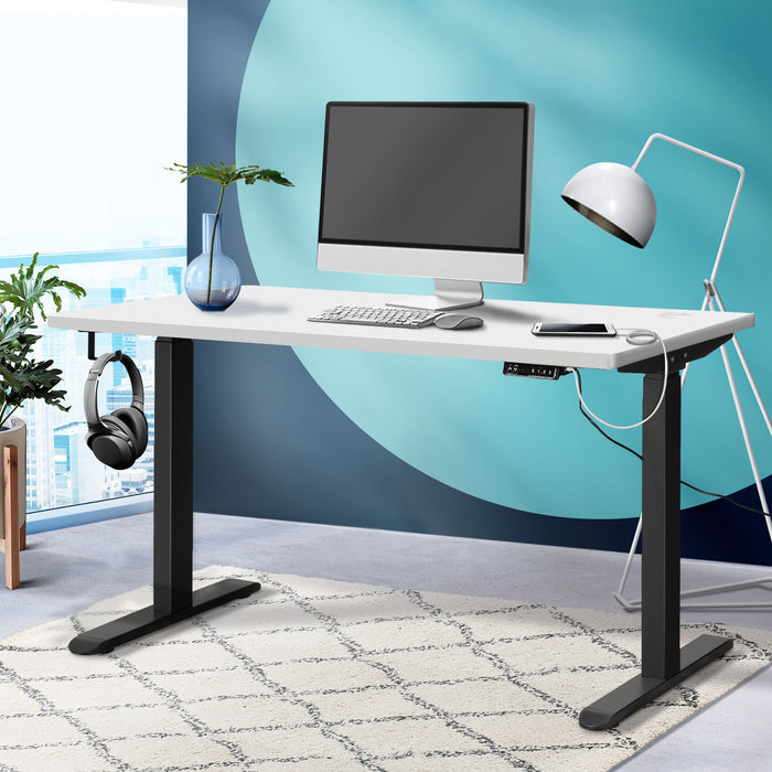 Standing Desk Height Adjustable Dual Motor Electric Stand Table 140Cm