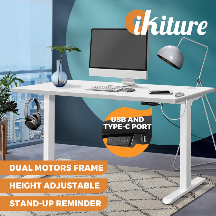 Standing Desk Electric Dual Motor Sit Stand Up Height Adjustable 120Cm