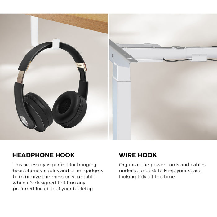 160Cm Electric Standing Desk With Drawer Height Adjustable White Oak