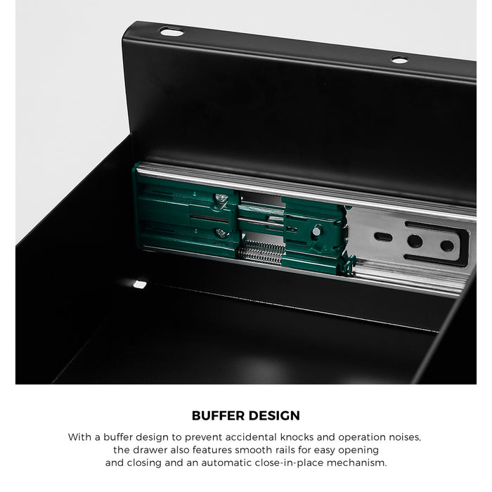 150Cm Electric Standing Desk W / Drawer Motorised Adjustable White Oak