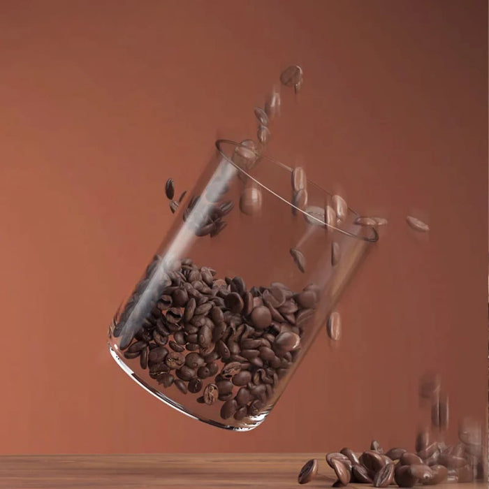 Sealed Glass Coffee Bean Canister with Bamboo Lid